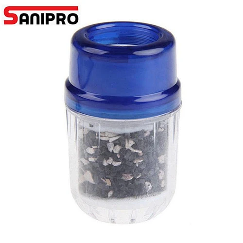 SANIPRO Kitchen Activated Carbon Water Filter Faucet Tap Household Water Filter Remove Rust Sediment Filtration Exposed