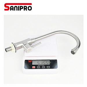 SANIPRO Stainless Steel Single Cold Kitchen Faucet SUS304 Kitchen Sink Water Handle Mixer Tap Kitchen Shower Faucet