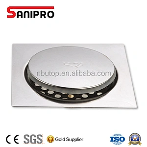 Stainless Steel pop-up drain Kitchen Bathroom Square Floor Drain Cover