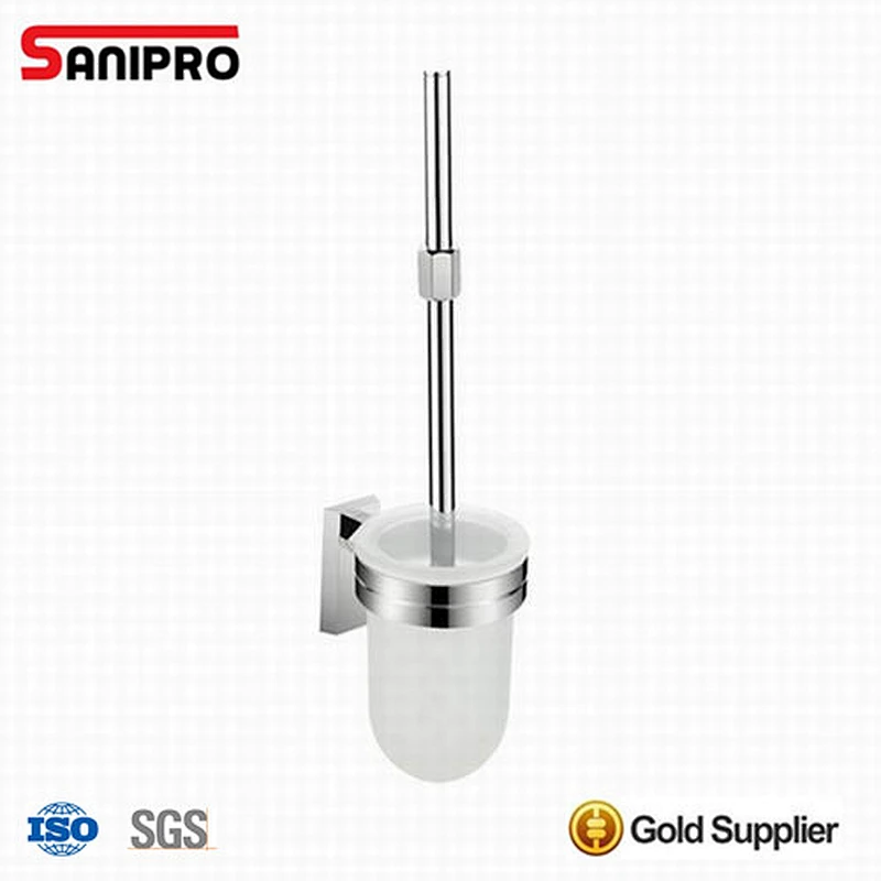Modern long handle toilet brush with holders
