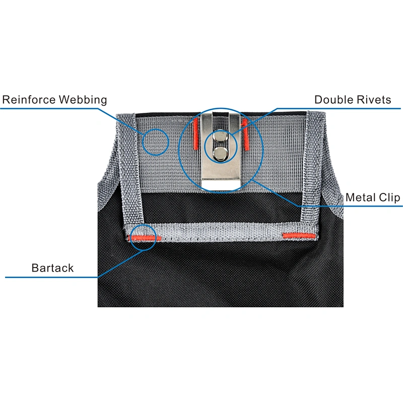 Uweld Multi Function Tool Waist Bag Open Mouth Holder Tool Belts Tool Pouch