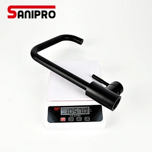 SANIPRO Kitchen Faucets Black Stainless Steel Kitchen Sinks Faucet Kitchen Mixer Tap Cold and Hot Water