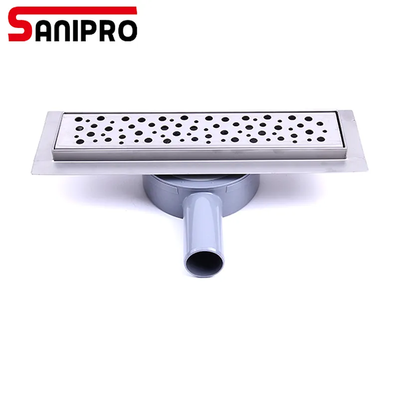 SANIPRO 50mm outlet 360 rotating linear shower drain