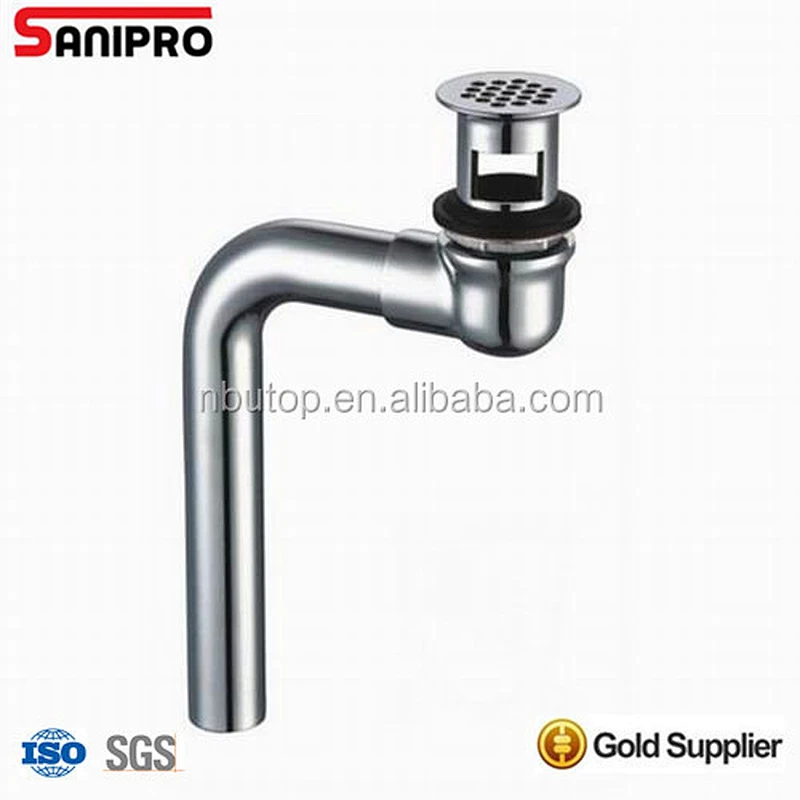1 1/4''*6'' Cast grid wheelchair P.O.PLUG basin drain 17GA brass CP CUPC certificate for USA market