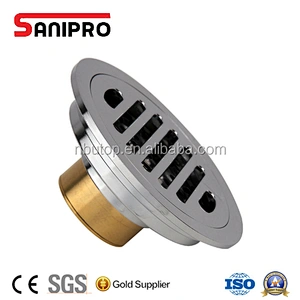 SANIPRO Drainer Round Shower Floor Drain with Removable Strainer