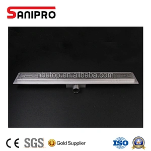 Sanipro SGS qualified stainless steel304 linear drain shower floor drain