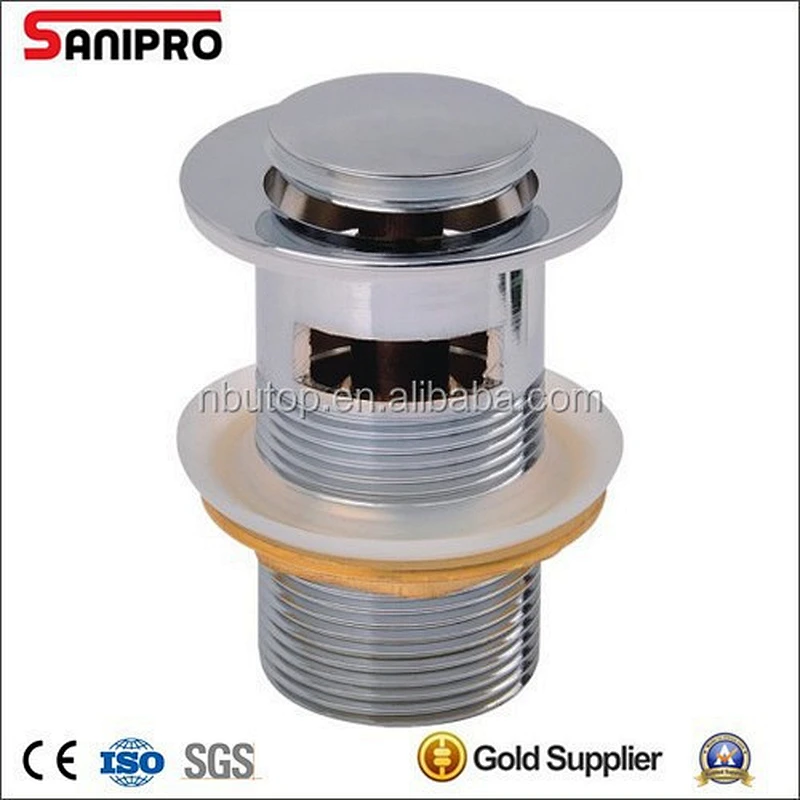 1 1/4'' Brass pop up waste with overflow