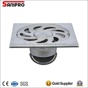 Bathroom shower floor metal drain cover