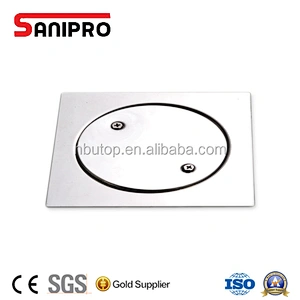 Bathroom Kitchen Basin Stainless Steel Floor Drain Cover 2 Pcs