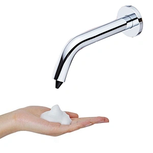 Brass Wall Mount Public Liquid Sanitizer faucet dispenser Auto Sensor Faucet Foam Soap Dispenser