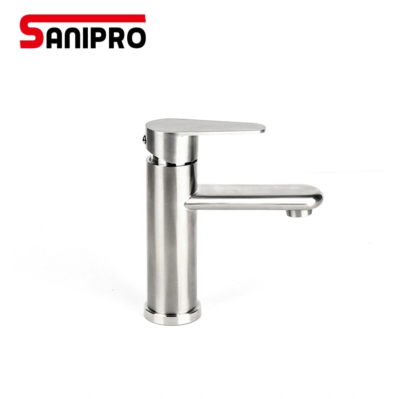 SANIPRO Stainless Steel Basin Mixer Cold and Hot Water Tap Torneira Da Bacia Single Handle Bathroom Faucet torneiras do banheiro