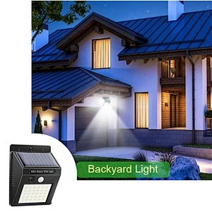 114 Led Outdoor Wall Mounted Porch Light Solar Powered Waterproof Garden Lights