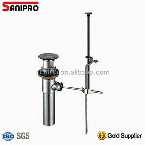 SANIPRO 1 1/4'' Brass Pop up lavatory Drain PB complete assembly