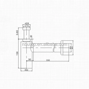 7/8'' Brass Bottle Trap for South America