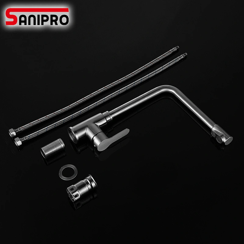 SANIPRO Multifunctional Pure Water Kitchen Sink Faucet Swivel Spout Mixer Tap With Purified Water outlet