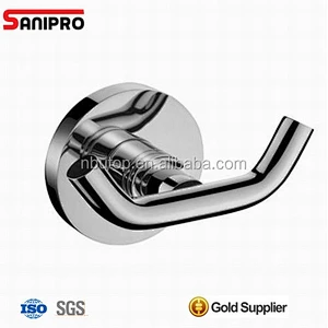 Sanipro Modern polished nickel robe hooks