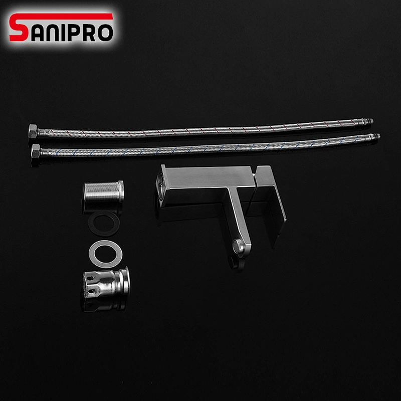 SANIPRO SUS304 Square Basin Faucet Bathroom Wash basin Mixer Tap Single Basin Tap Torneira da bacia