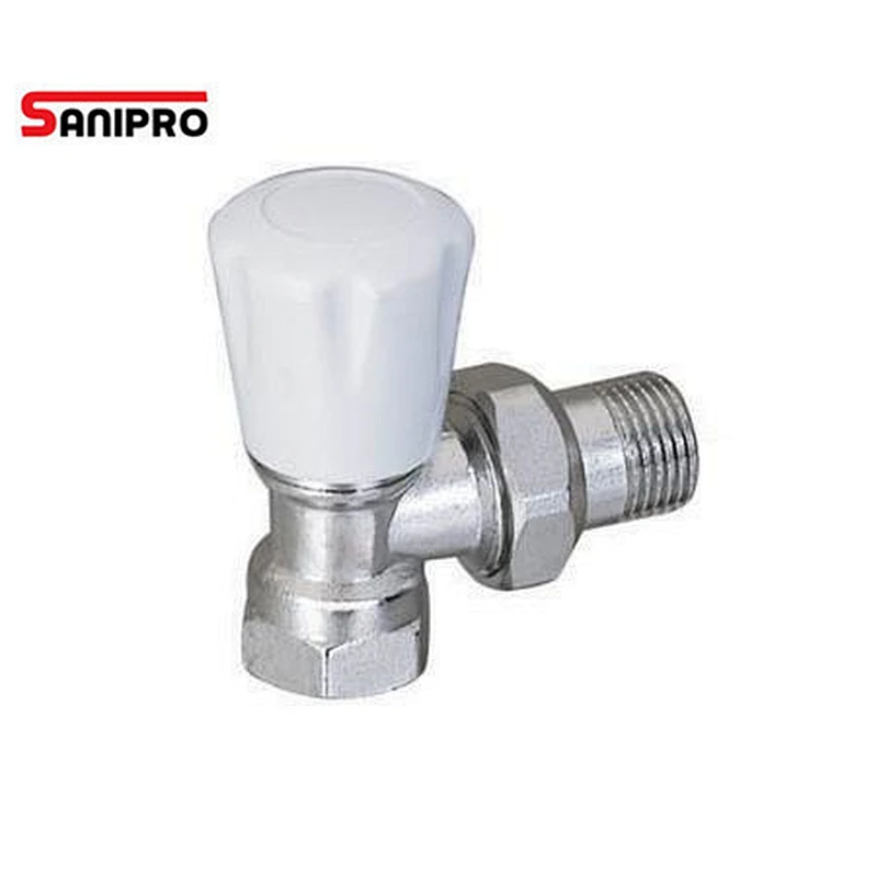 Brass Angle Thermostatic Radiator Valve with Nickel Plated