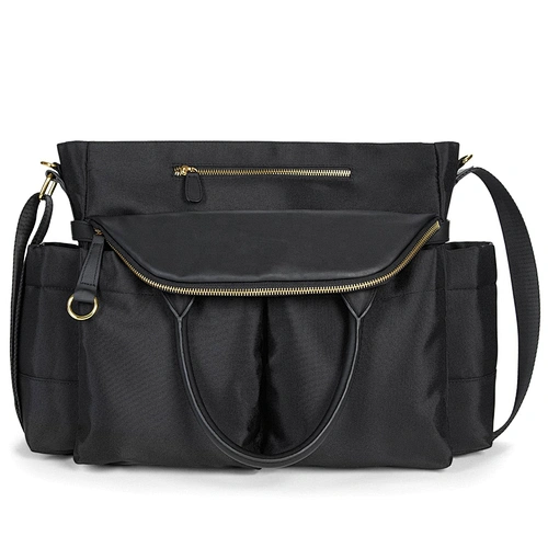 Uweld Fashion Tote Diaper Bag With Changing Pad Stroller Attachment