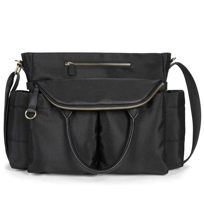 Uweld Fashion Tote Diaper Bag With Changing Pad Stroller Attachment