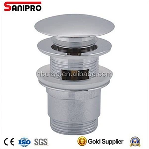 1 1/4'' Brass basin waste drain with mushroom cap