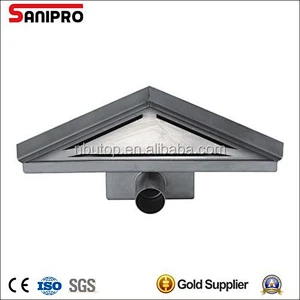 Fast flow 304 stainless steel material triangle floor drain