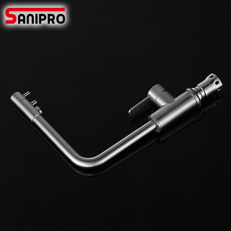 SANIPRO SUS304 Purified Water Kitchen Faucet Mixer Tap and Pure Water Filter Faucet Deck Mounted Dual Handles Hot Cold Taps