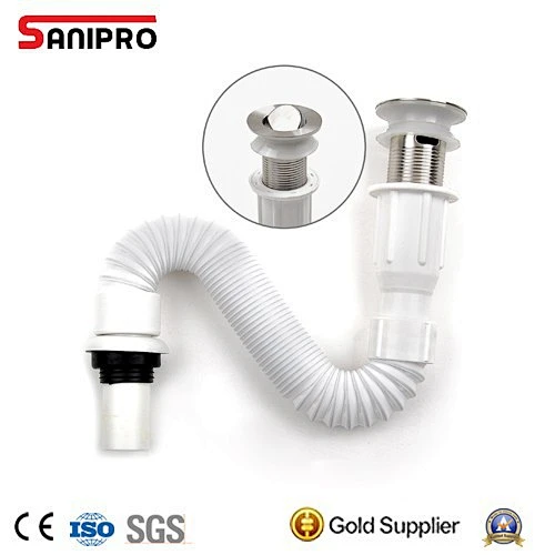 Flexible Wash Basin Washing Machine Dishwasher Drain Hose Extension White