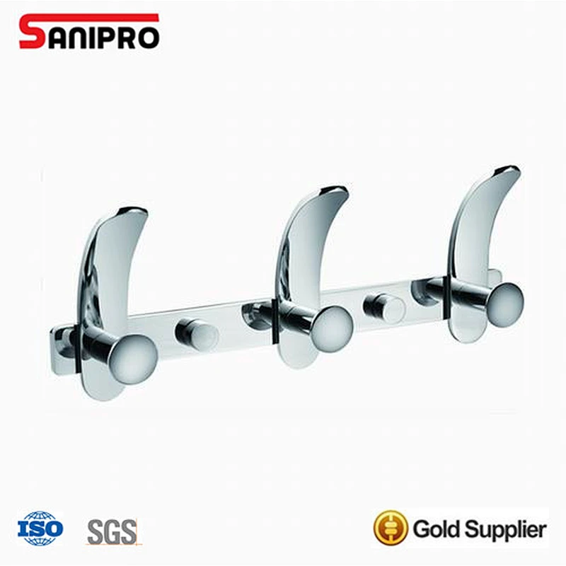 Contemporary bathroom shower clothes robe hooks