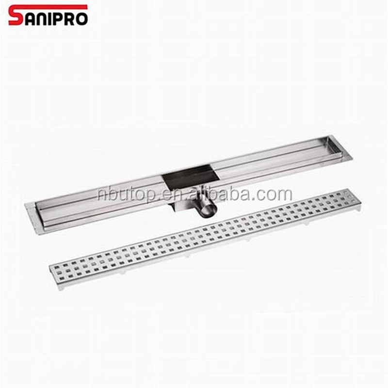 Outlet 40/50mm stainless steel shower Linear floor drain