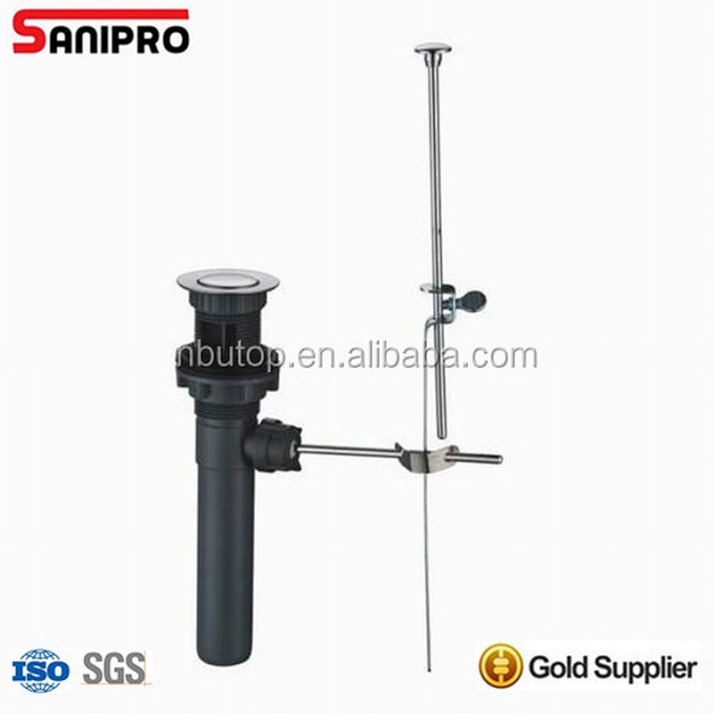 SANIPRO 1 1/4'' Brass Pop up lavatory Drain PB complete assembly