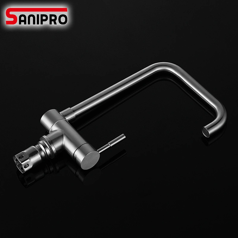 SANIPRO Stainless Steel Multifunctional SUS304 Kitchen Sink Faucet Mixer Foldable Rotating Kitchen mixer Hot Cold Water Tap