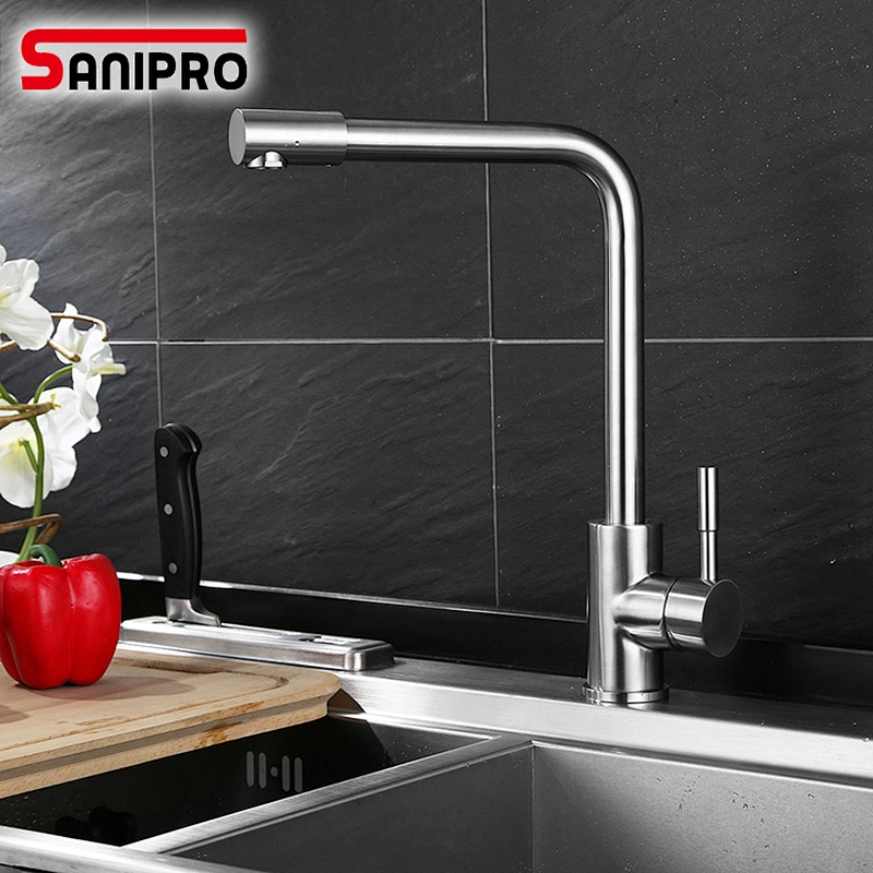 SANIPRO Cold &Hot Kitchen Faucet SUS304 Kitchen Mixer Tap banheiro torneira Water Mixer