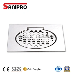 2pcs Holes Square Stainless Steel Floor Drain Cover