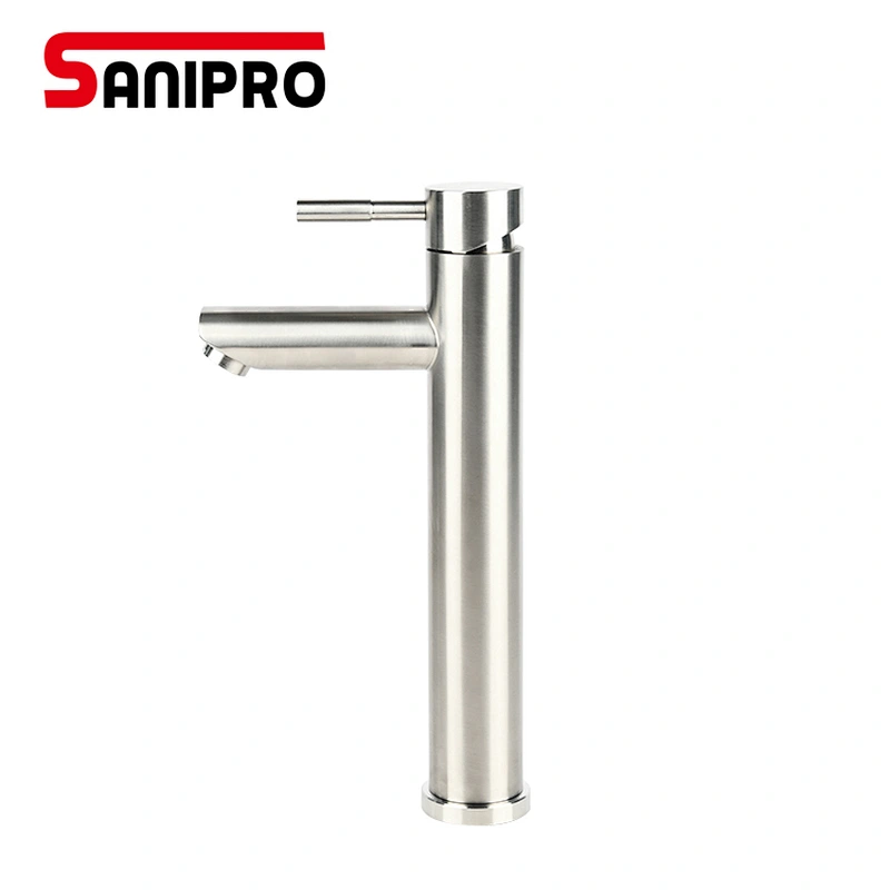 SANIPRO New 304 Stainless Steel Bath Basin Faucet Hot&Cold Water Basin Mixer tap Bathroom Faucets torneiras do banheir