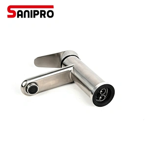 SANIPRO Stainless Steel Basin Mixer Cold and Hot Water Tap Torneira Da Bacia Single Handle Bathroom Faucet torneiras do banheiro