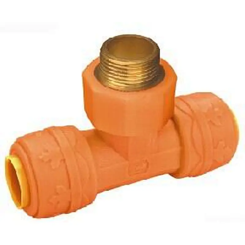 POM Push Fit Coupling Male Tee for Heating Equipment