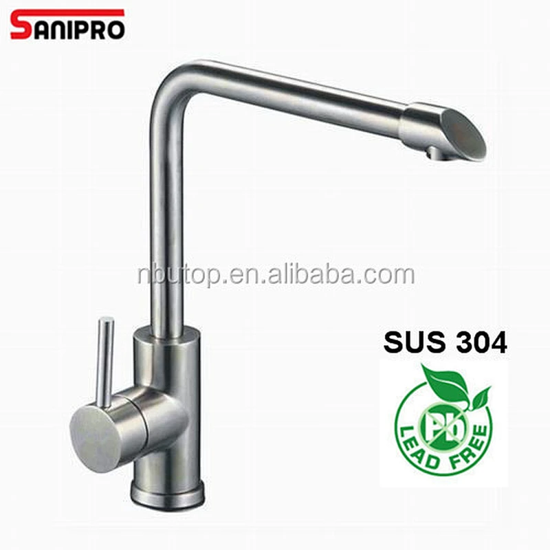 Sanipro hot and cold single hole kitchen faucet