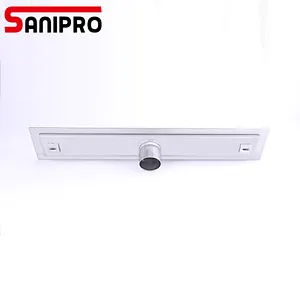 Watermark Australia Shower Linear Floor Drain Vertival Outlet with flange