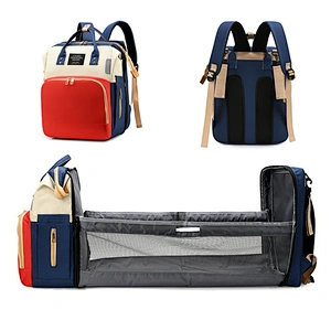 Uweld Backpack Diaper Bag With Bed
