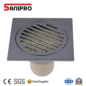 SANIPRO factory high quality chrome brass grating floor drain cover