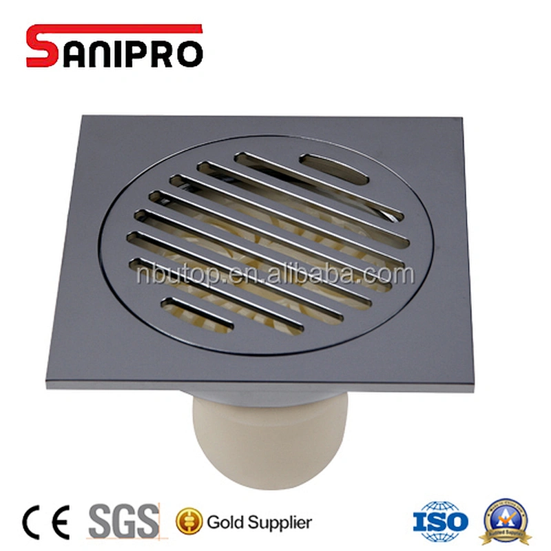 SANIPRO factory high quality chrome brass grating floor drain cover