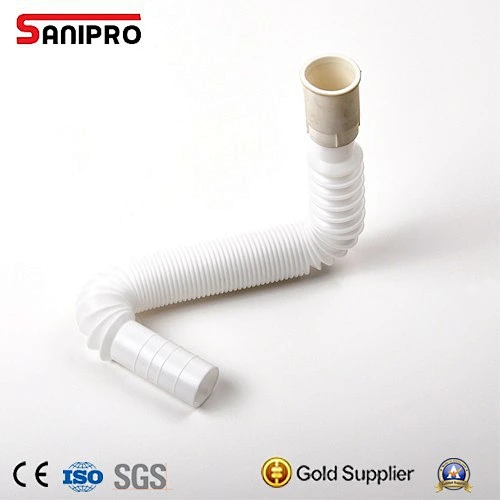 Flexible basin and kitchen sink extension drain pipe