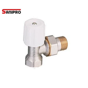 Radiator valve with Round Handle Chrome Plated