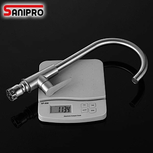 Sanipro SUS304 Stainless steel Faucet Kitchen Cold&Hot Water Tap Stainless Steel Kitchen Sink Faucet