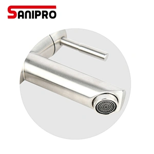 SANIPRO New 304 Stainless Steel Bath Basin Faucet Hot&Cold Water Basin Mixer tap Bathroom Faucets torneiras do banheir