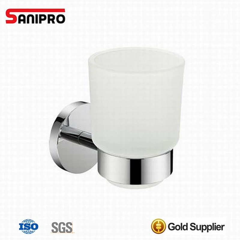 Wall mounted tumbler toothbrush holder for shower