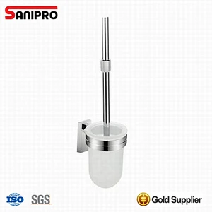 Hygienic purple toilet brush caddy