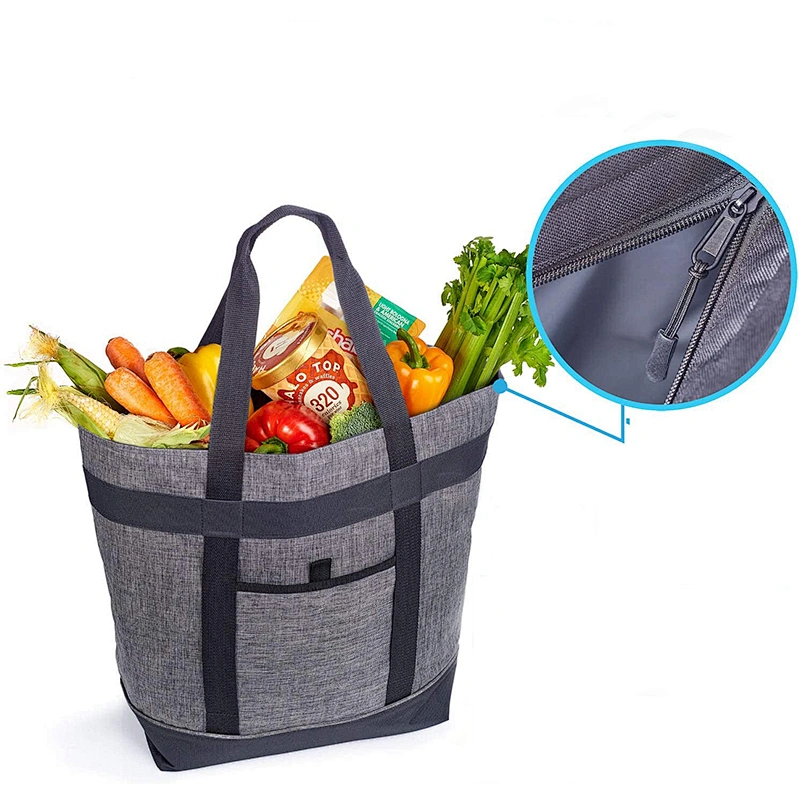 Uweld Insulated Cooler Lunch Bag Tote Shopping Bag With PEVA lining/Aluminium Film Lining