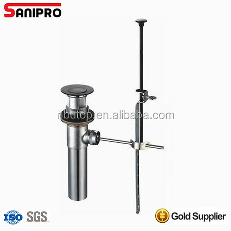1 1/4'' Brass Pop up lavatory Drain VB complete assembly
